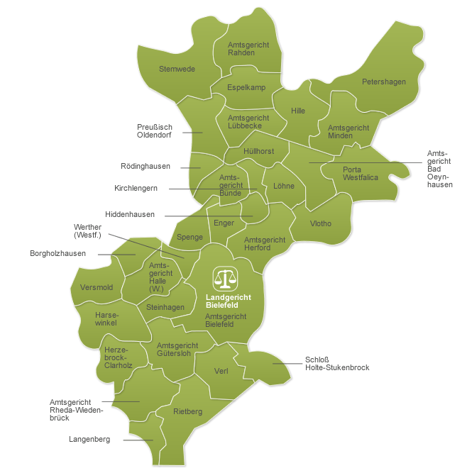 Bezirk Landgericht Bielefeld Bezirk Landgericht Bielefeld